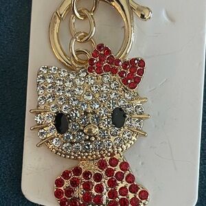 NEW Gold and RED color Kitty Cat Fashion Jewelry Keychain ba…